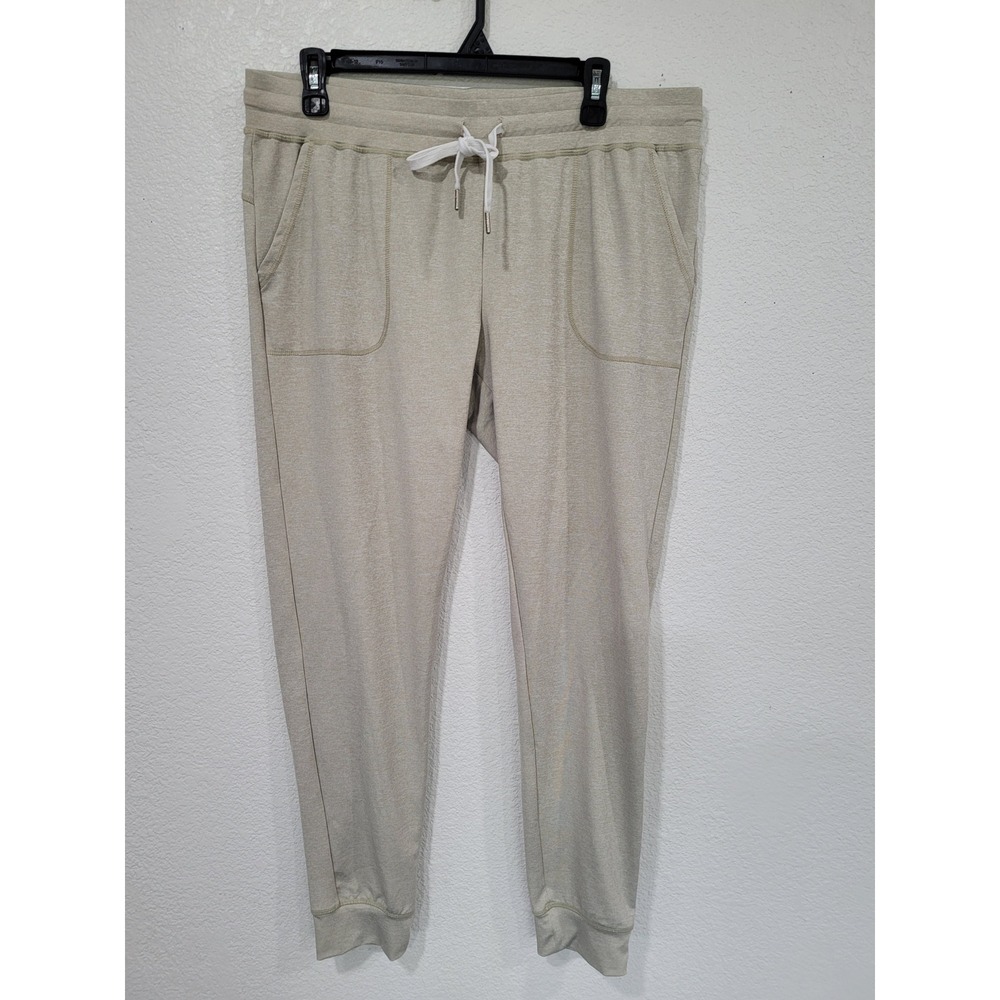 Zyia Active Oatmeal Heather Jogger Pants Womens XXL Pockets Stretch #P3